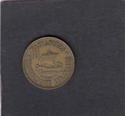 Beschrijving: 10 Piastres SHIP 